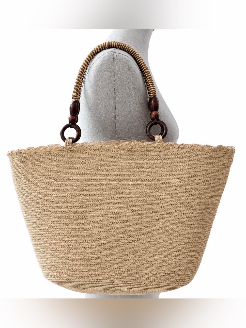 CHRISTIAN LACROIX CXL Paloma Straw 2-In-1 Hat & Tote Bag Set - Picture 5 of 15